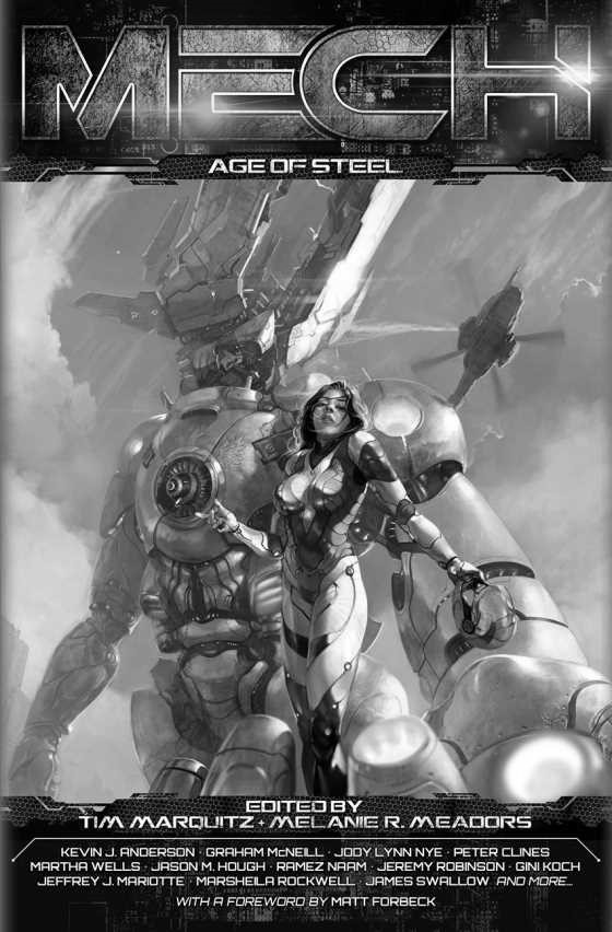 Click here to go to the Amazon page of, Mech: Age of Steel, an anthology.