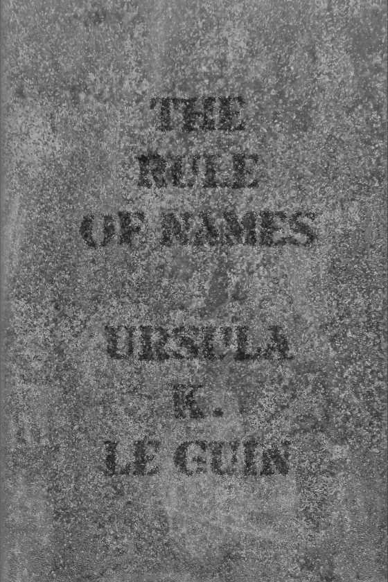 The Rule of Names, written by Ursula K Le Guin.