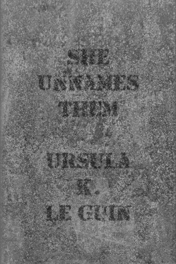 She Unnames Them, written by Ursula K Le Guin.